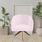 Kit 03 Poltronas Julia Decoração Base Giratória Salão Clinica