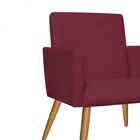 Kit 03 Poltronas Nina Recepção Suede Bordô