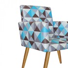 Kit 03 Poltronas Nina Recepção Triângulo Azul