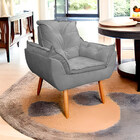 Kit 03 Poltronas Opala Decorativas Para Sala E Quarto Pés Pal