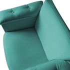 Kit 03 Poltronas Ruby Pés Palito Suede Azul Tiffany - D'class