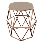 Kit 03 Puff Banqueta Aramado Luna Para Penteadeira Hexágono B