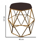 Kit 03 Puff Banqueta Aramado Luna Para Penteadeira Hexágono B