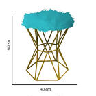 Kit 03 Puff Banqueta Louis Aramado Hexágono Para Penteadeira