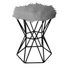 Kit 03 Puff Banqueta Louis Aramado Hexágono Para Penteadeira