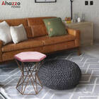 Kit 03 Puff Banqueta Louis Industrial Para Penteadeira Sala H