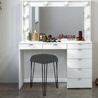 Kit 03 Puffs Banqueta Alta Bita Industrial Pé De Ferro