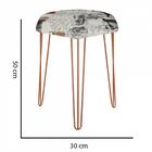 Kit 03 Puffs Banqueta Alta Bita Industrial Pé De Paris