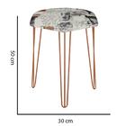 Kit 03 Puffs Banqueta Alta Bita Industrial Pé De Paris