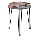 Kit 03 Puffs Banqueta Alta Bita Industrial Sala Penteadeira P