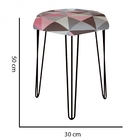 Kit 03 Puffs Banqueta Alta Bita Industrial Sala Penteadeira P