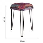 Kit 03 Puffs Banqueta Alta Bita Industrial Sala Penteadeira P