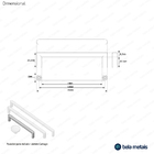 Kit 03 - Puxador Para Móvel Alça Sobrepor 128 Mm Zamac (carta
