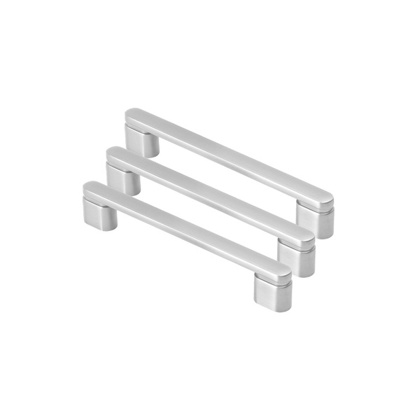 Kit 03 - Puxador Para Móvel Alça Sobrepor 128 Mm Zamac (memph