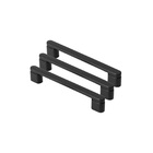 Kit 03 - Puxador Para Móvel Alça Sobrepor 128 Mm Zamac (memph