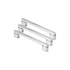 Kit 03 - Puxador Para Móvel Alça Sobrepor 128 Mm Zamac (memph