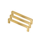 Kit 03 - Puxador Para Móvel Alça Sobrepor 128 Mm Zamac (petra