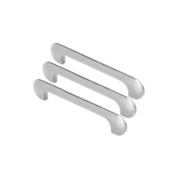 Kit 03 - Puxador Para Móvel Alça Sobrepor 128 Mm Zamac (pompe