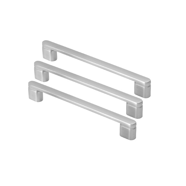 Kit 03 - Puxador Para Móvel Alça Sobrepor 160 Mm Zamac (memph