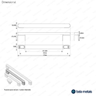 Kit 03 - Puxador Para Móvel Alça Sobrepor 160 Mm Zamac (memph