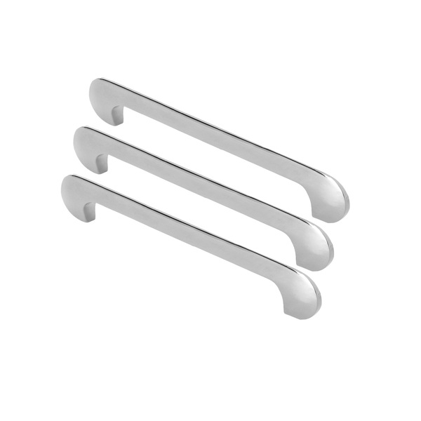 Kit 03 - Puxador Para Móvel Alça Sobrepor 160 Mm Zamac (pompe