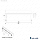 Kit 03 - Puxador Para Móvel Alça Sobrepor 192 Mm Zamac (carta