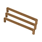 Kit 03 - Puxador Para Móvel Alça Sobrepor 192 Mm Zamac (petra