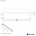 Kit 03 - Puxador Para Móvel Alça Sobrepor 224 Mm Zamac (carta