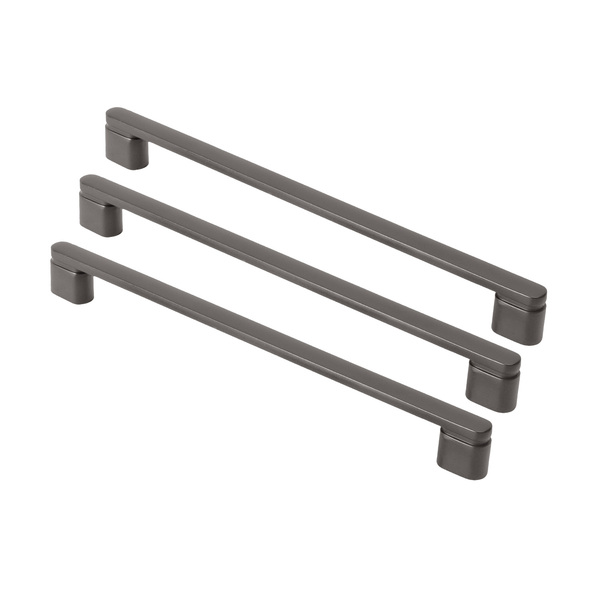 Kit 03 - Puxador Para Móvel Alça Sobrepor 224 Mm Zamac (memph