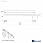 Kit 03 - Puxador Para Móvel Alça Sobrepor 224 Mm Zamac (memph