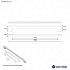 Kit 03 - Puxador Para Móvel Alça Sobrepor 256 Mm Zamac (pompe
