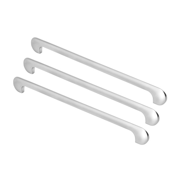 Kit 03 - Puxador Para Móvel Alça Sobrepor 256 Mm Zamac (pompe