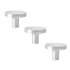 Kit 03 - Puxador Para Móvel Ponto Zamac (cartago Escovado)