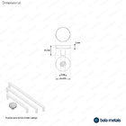 Kit 03 - Puxador Para Móvel Ponto Zamac (cartago Rosé Gold Fo