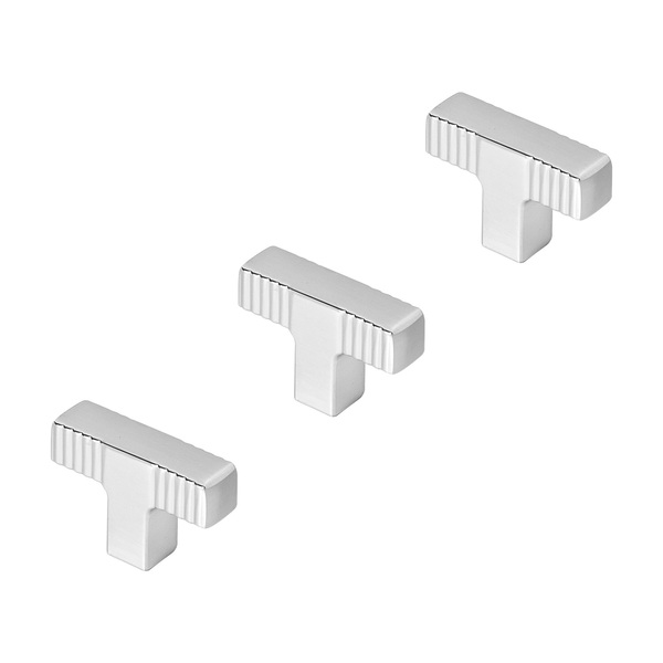 Kit 03 - Puxador Para Móvel Ponto Zamac (petra Cromado)