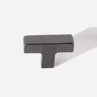 Kit 03 - Puxador Para Móvel Ponto Zamac (petra Grafite Fosco)