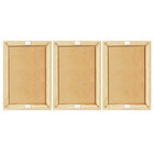 Kit 03 Quadros 10x15cm Moldura:betume