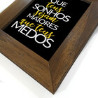 Kit 03 Quadros 10x15cm Moldura:betume