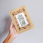 Kit 03 Quadros 10x15cm Moldura:pinus