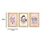 Kit 03 Quadros 10x15cm Moldura:pinus