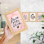 Kit 03 Quadros 10x15cm Moldura:pinus