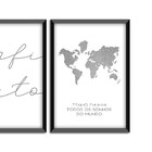 Kit 03 Quadros Decorativos "infinito" 43x33 Cada - D'rossi