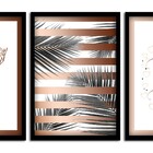 Kit 03 Quadros Decorativos "love And Love" 43x33 Cm Cada - D'