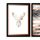 Kit 03 Quadros Decorativos "love And Love" 43x33 Cm Cada - D'