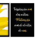 Kit 03 Quadros Decorativos "motivação" 43x33 Cm Cada - D'rossi