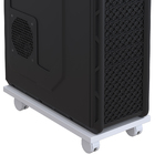 Kit 03 Suportes Para Cpu Com Rodízios Cyber L03 Branco - Lyam