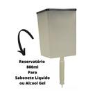 Kit 03 Und Reservatório Saboneteira 800ml Sabonete Ou Álcool