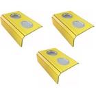 Kit 03un Esteiras Braço Sofá Amarelo Porta Copo Alumínio
