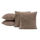 Kit 04 Almofadas Cheias Velvet Bariloche 45cm X 45cm - Caqui