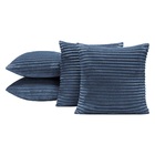 Kit 04 Almofadas Cheias Velvet Bariloche 45cm X 45cm - Marinho